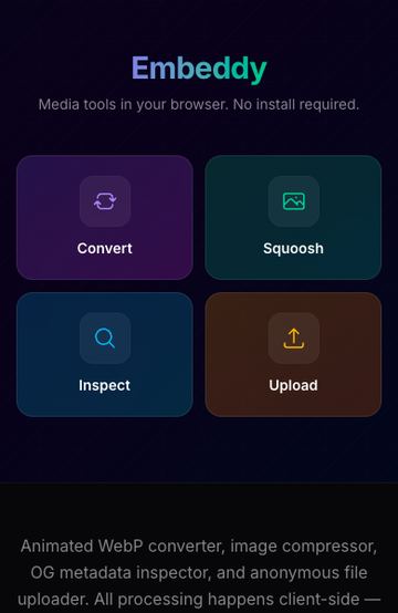 Embeddy screenshot