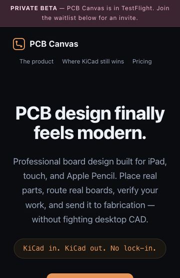 PCB Canvas screenshot