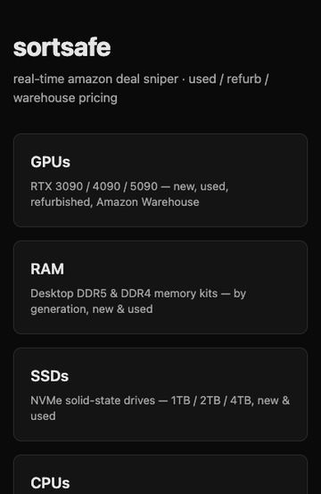sortsafe screenshot