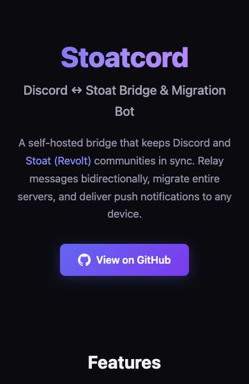 Stoatcord screenshot